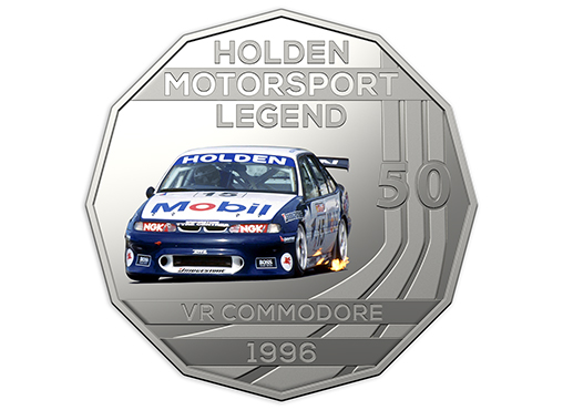 1996 VR Commodore HRT 2018 Holden Motorsport Collection RAM 50c Coin