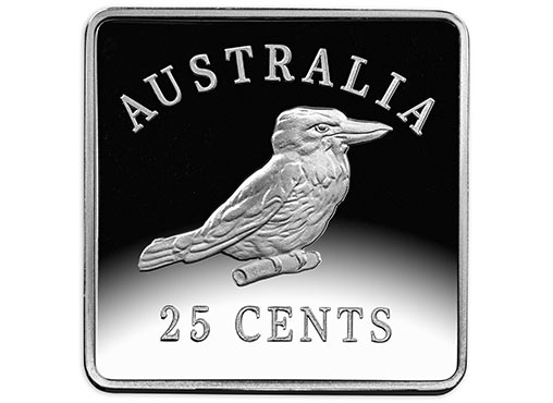 2019 Centenary of the Kookaburra Pattern Pieces 25c 1/4oz Silver Proof 3 Square 