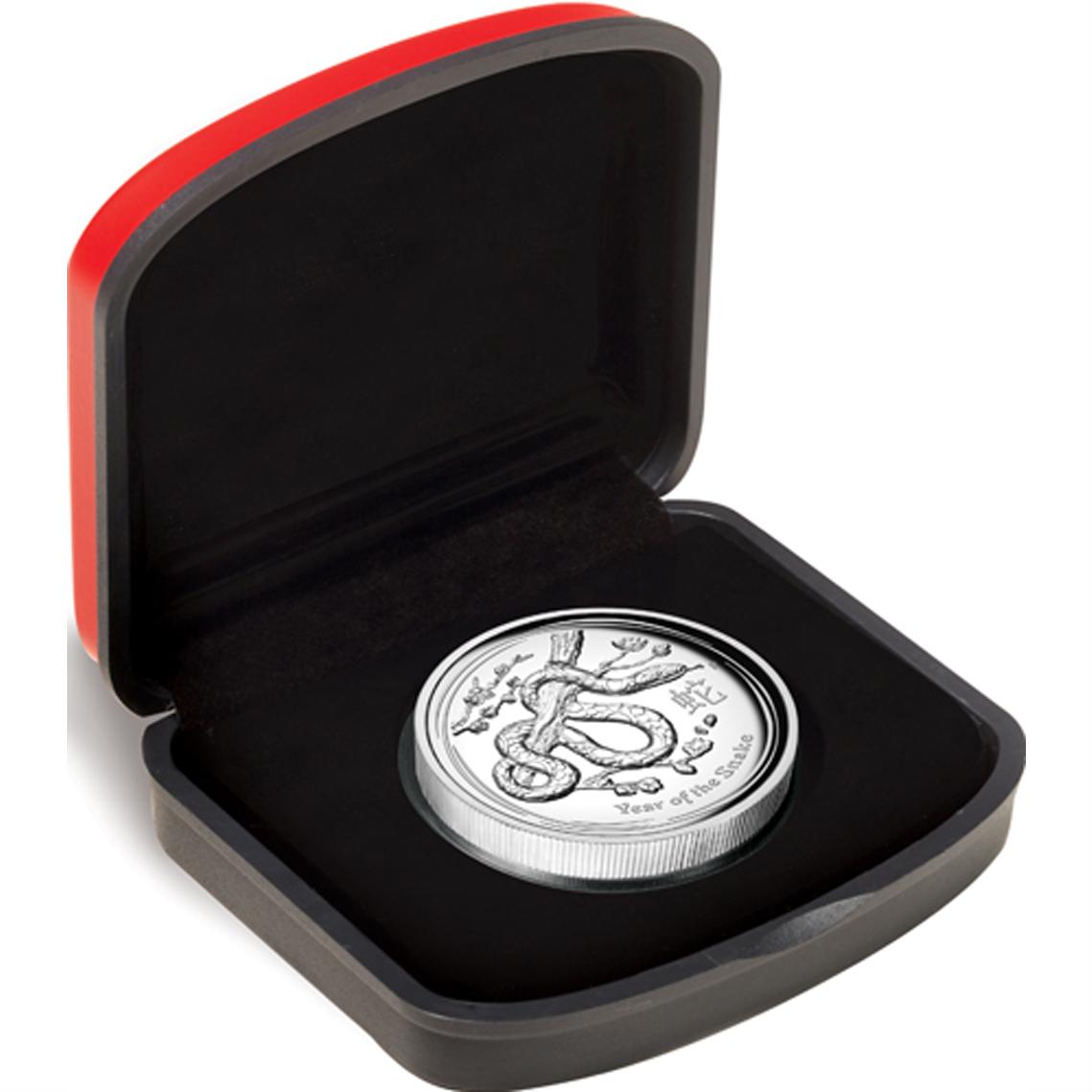 20 Ruble 2013 Belarus Lunar Year of the Snake 1 oz Silver Proof 