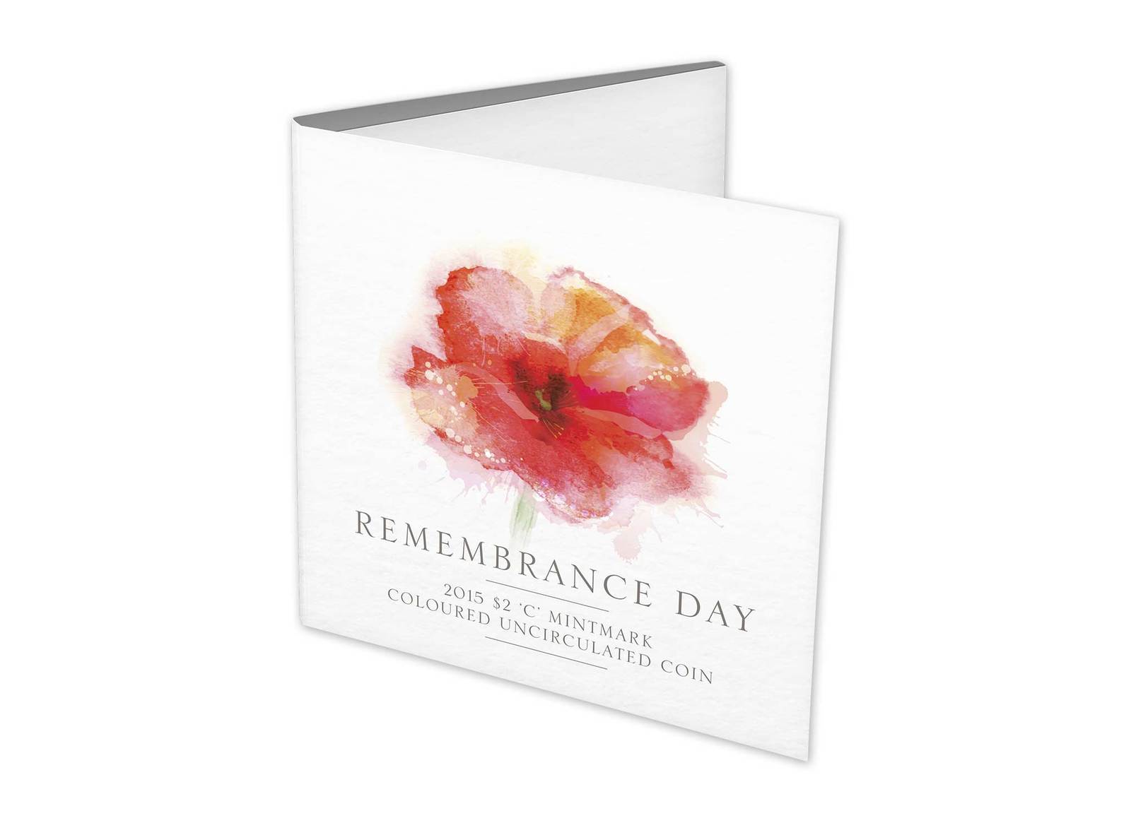 Coins Australia - 2015 $2 ‘C’ Mintmark Coloured Uncirculated Coin Remembrance Day