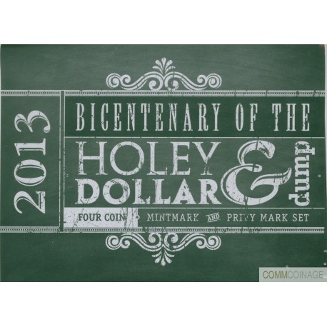 2013 $1 Bicentenary of the Holey Dollar & Dump Australian Coin " M " Privymark 